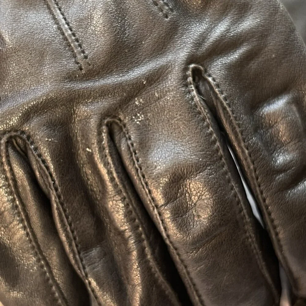 Harley Davidson Womens Motorcycle Gauntlet Black Leather Gloves Size Large Moto